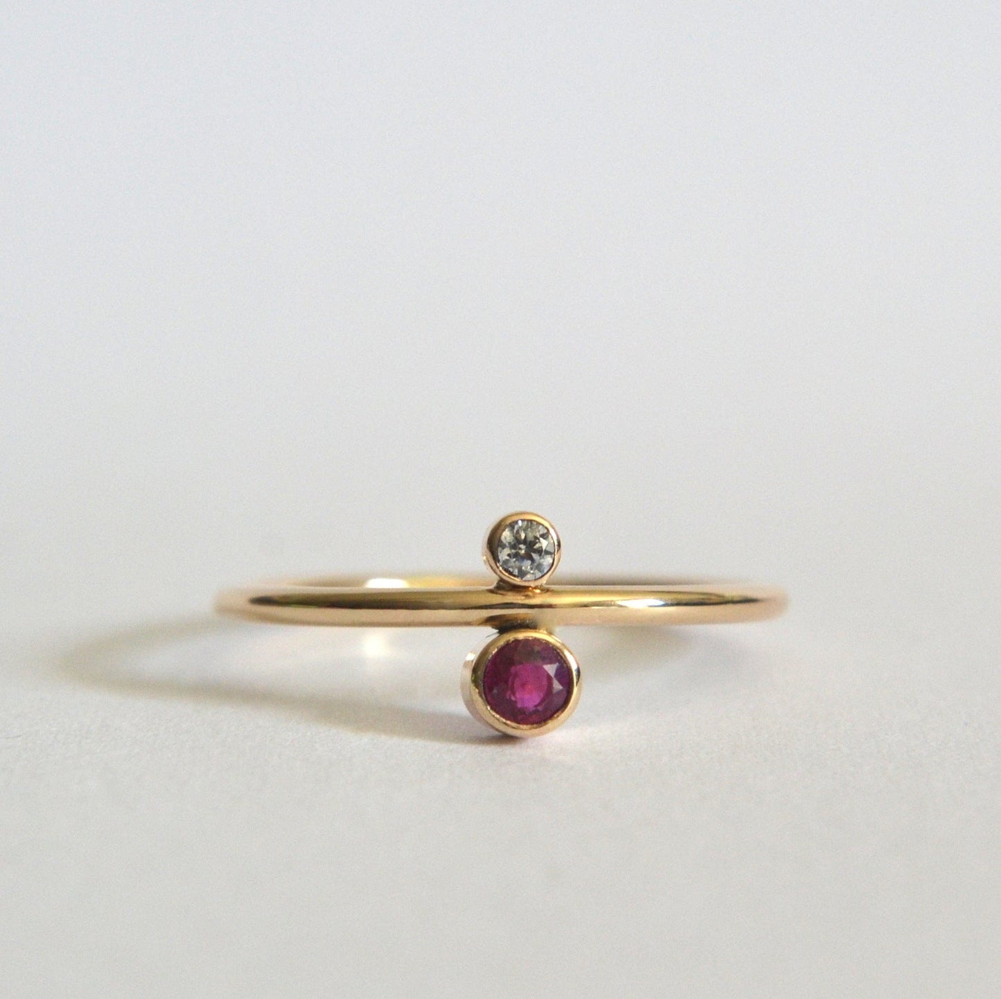 14k Ruby & Diamond Ring