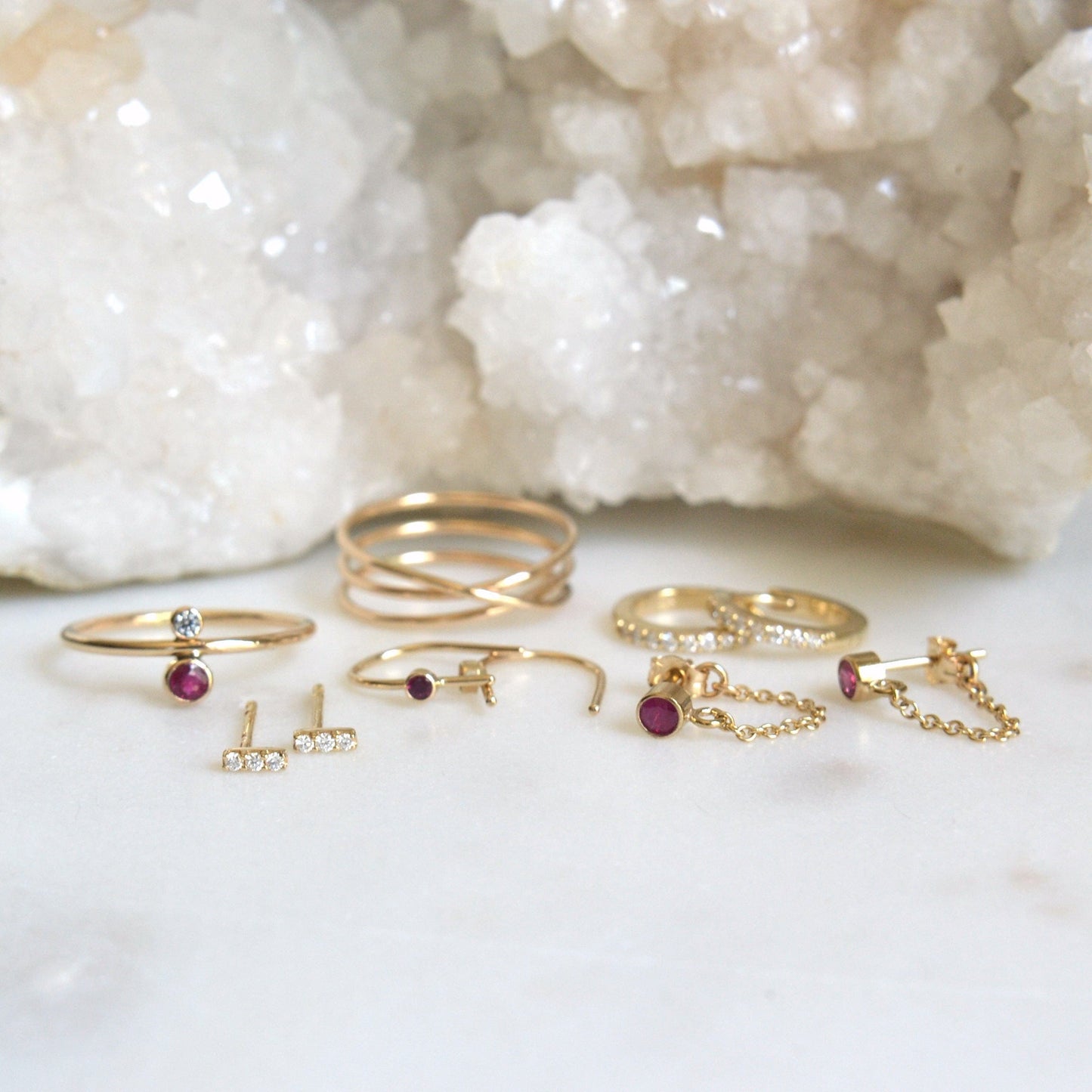 14k Ruby & Diamond Ring
