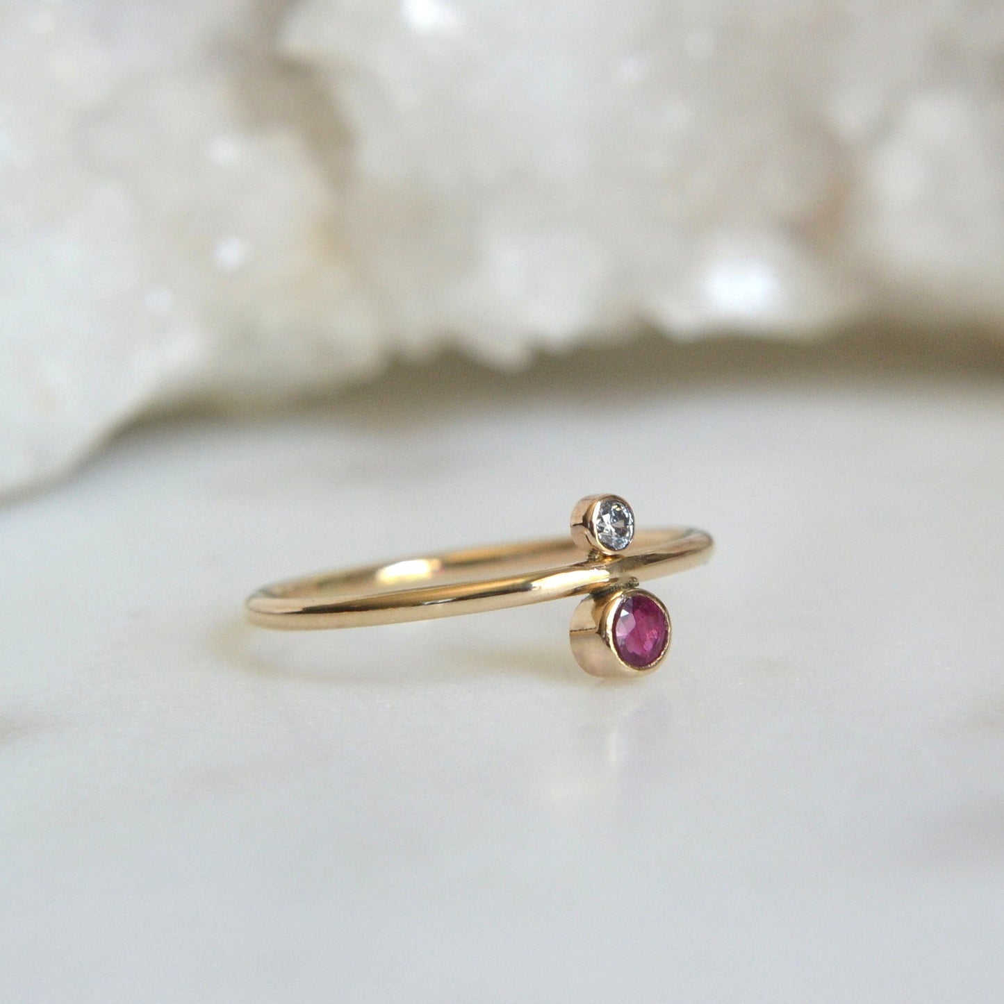 14k Ruby & Diamond Ring