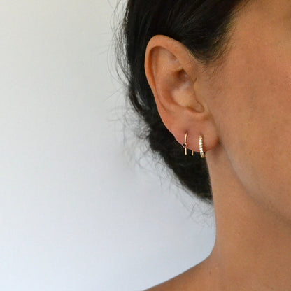 14k Ruby Arch Earrings