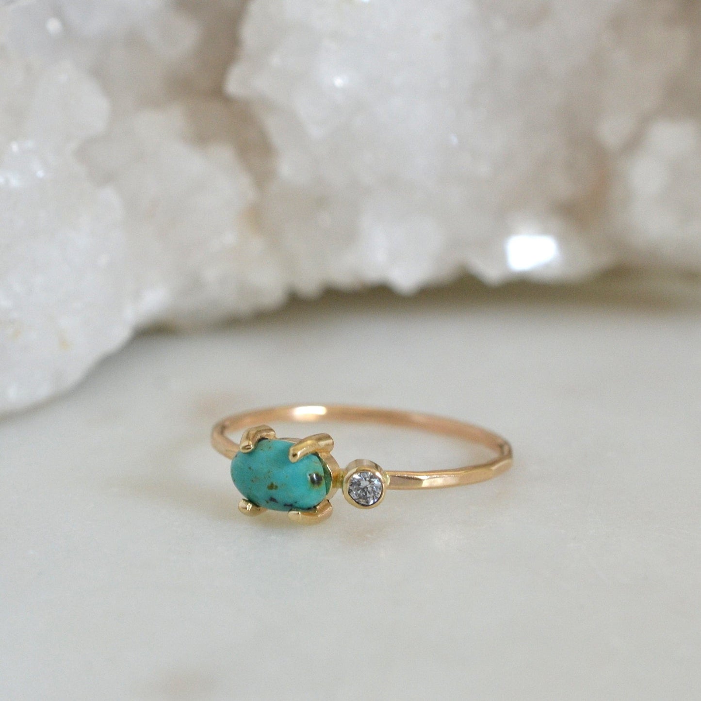 14k Bella Turquoise Ring