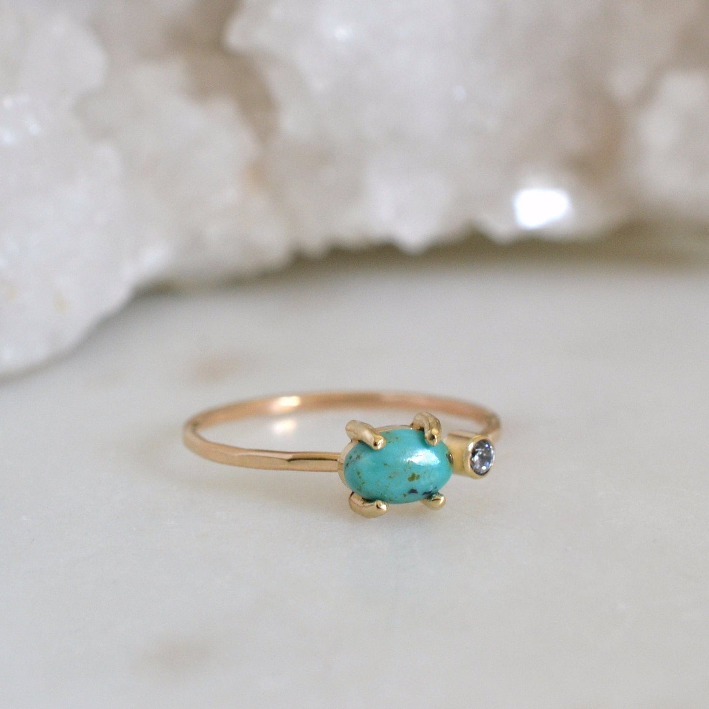 14k Bella Turquoise Ring