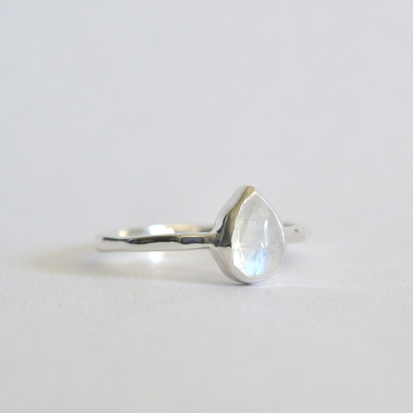Pear Moonstone Ring