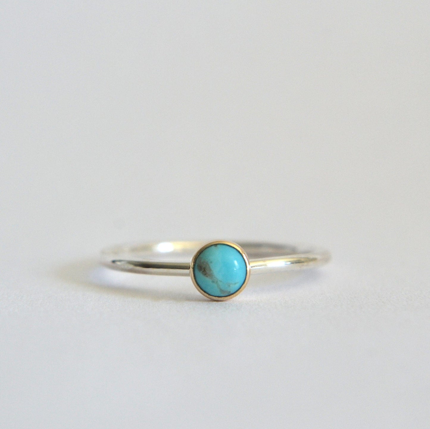 14k & Silver Turquoise Ring