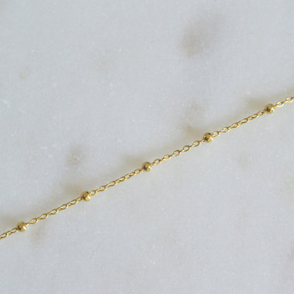 14k Sparkle Beaded Necklace