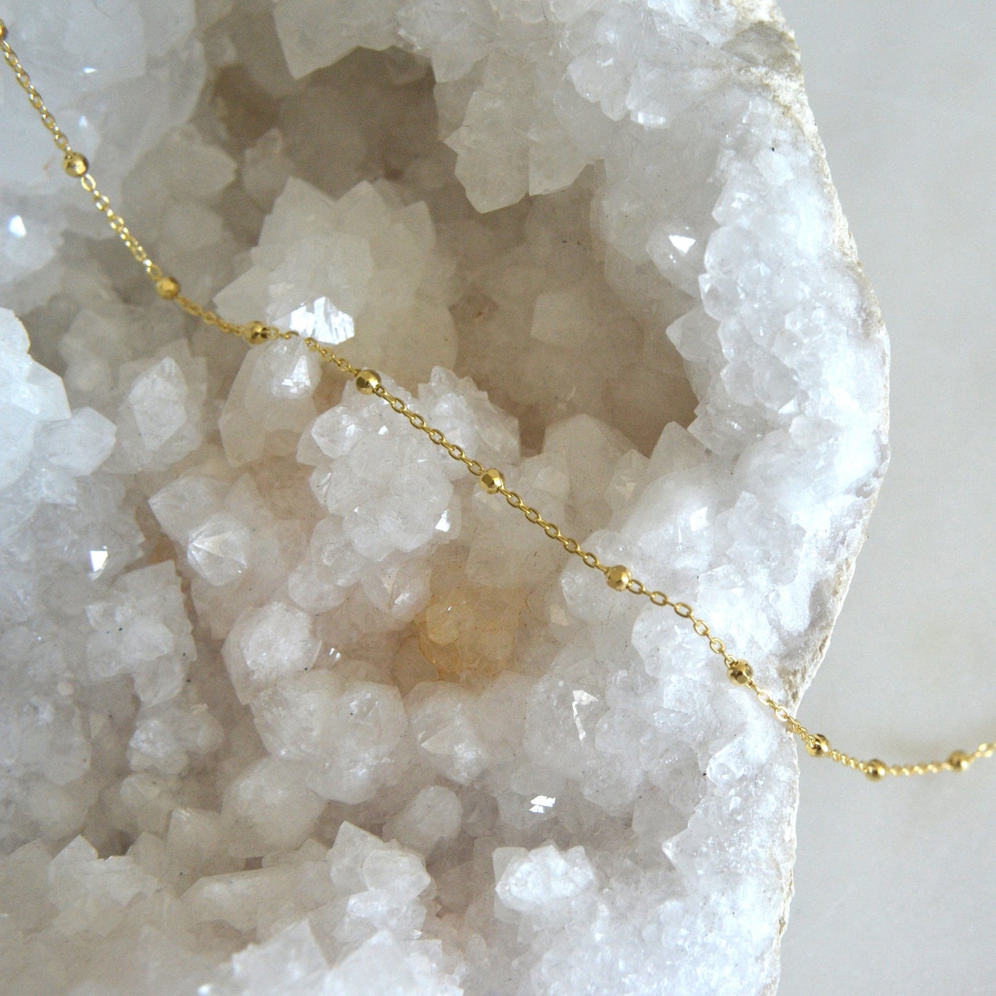 14k Sparkle Beaded Necklace