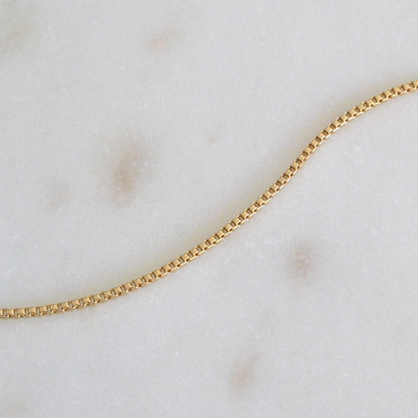 14k Box Chain Bracelet