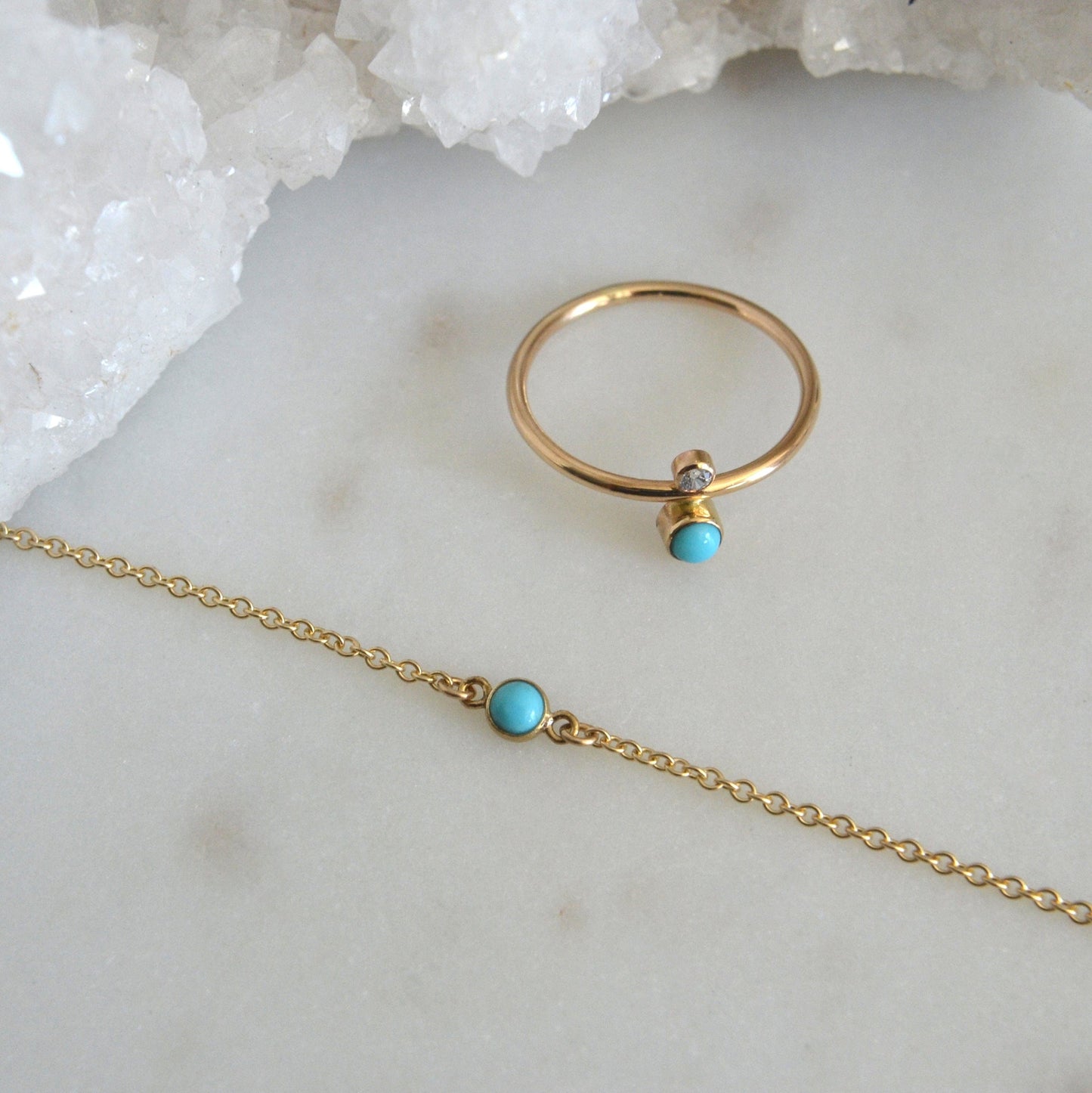 14k Turquoise Bracelet