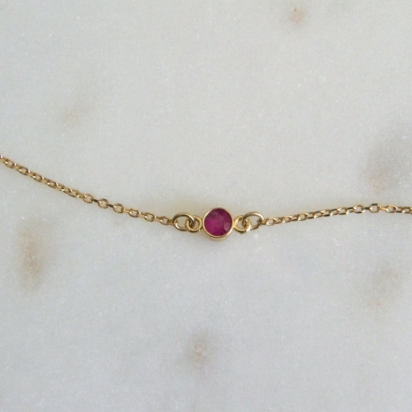 14k Ruby Bracelet