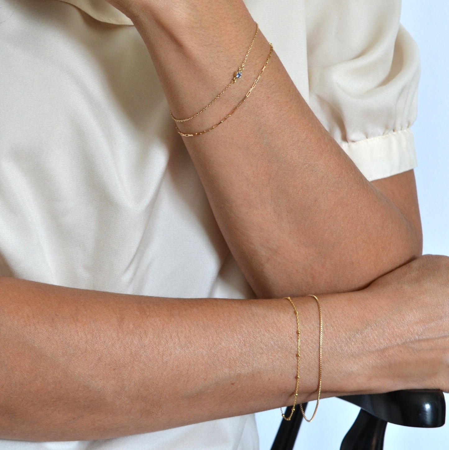 14k Box Chain Bracelet