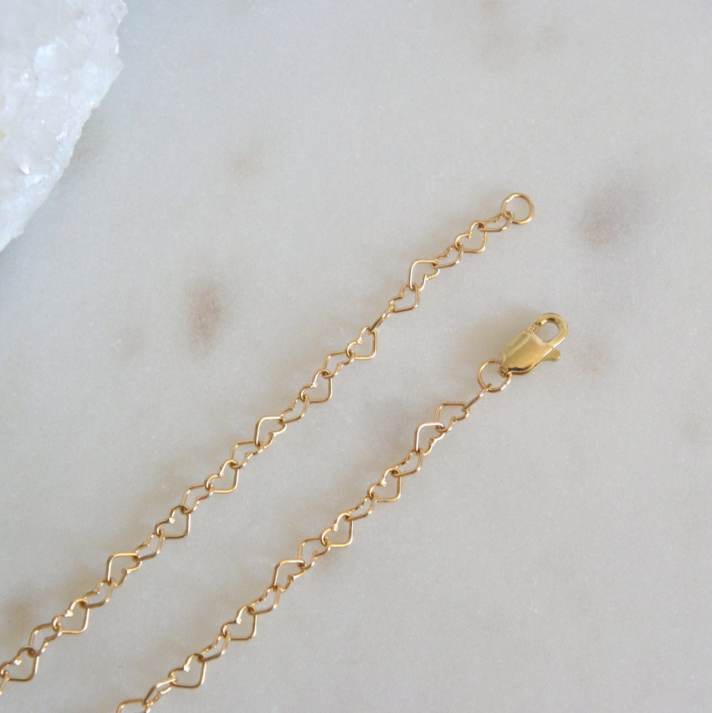 14k Heart Bracelet