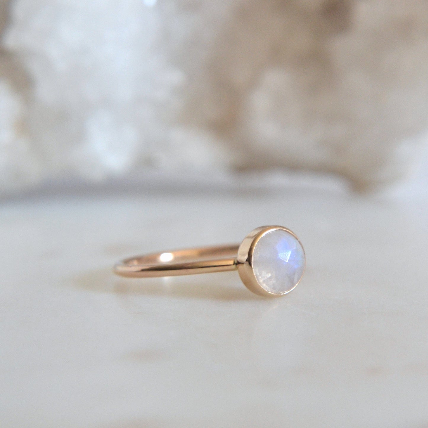 14k Moonstone Ring