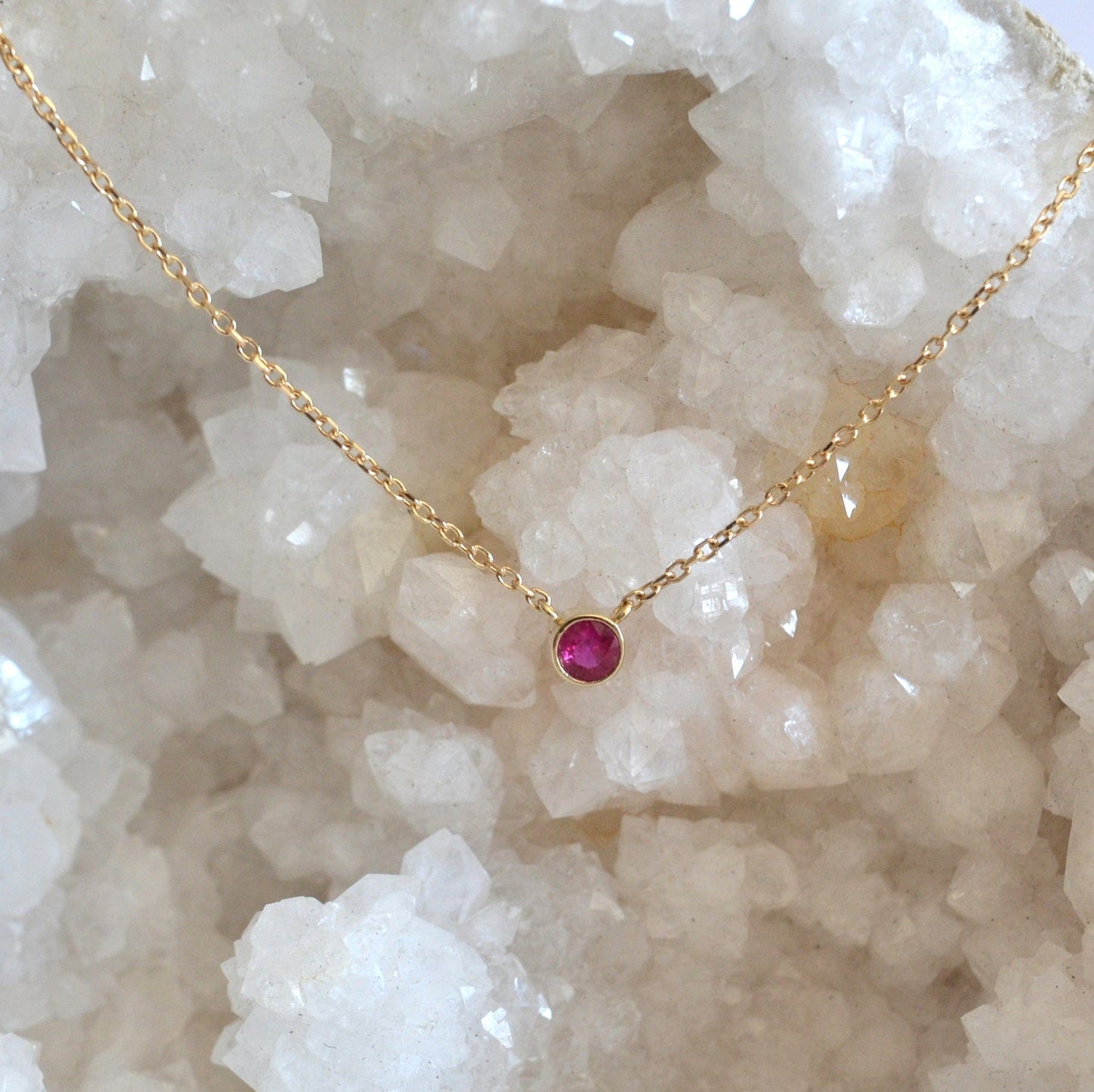 14k Gemstone Necklace