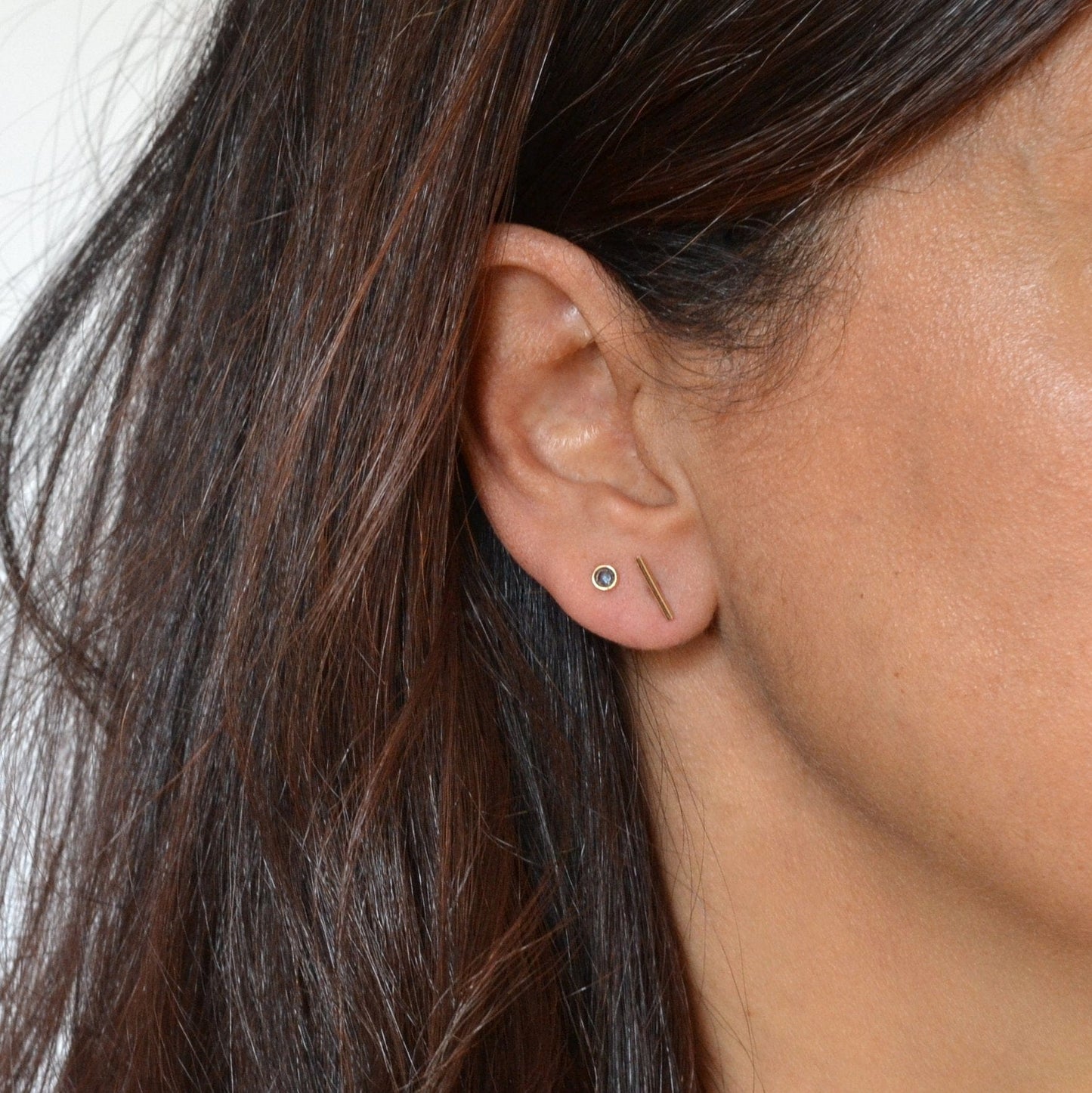 14k Bar Studs