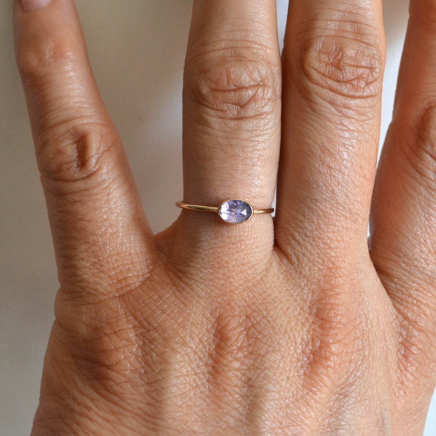 14k Oval Tanzanite Ring