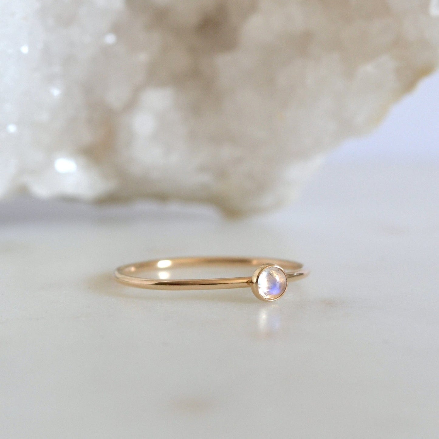 14k Moonstone Ring