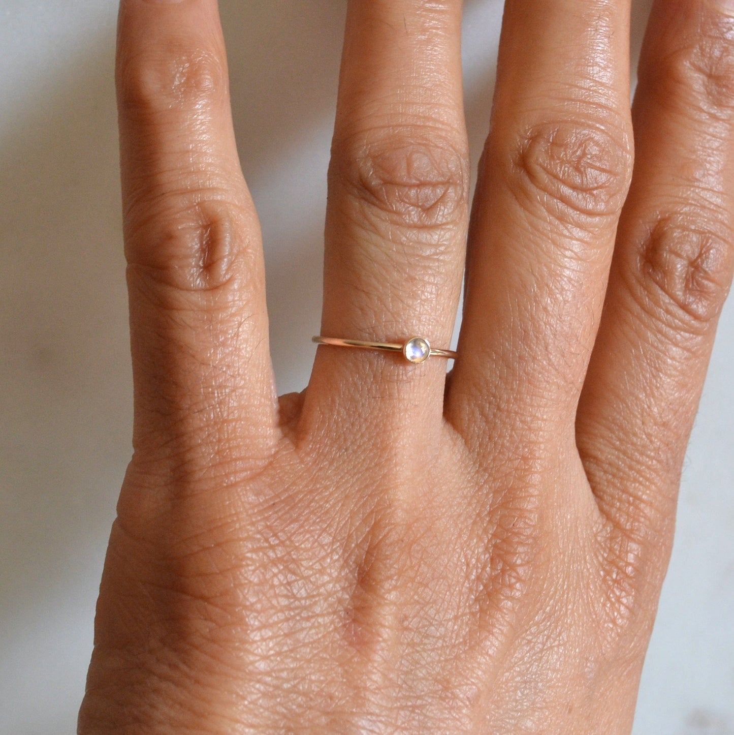 14k Moonstone Ring