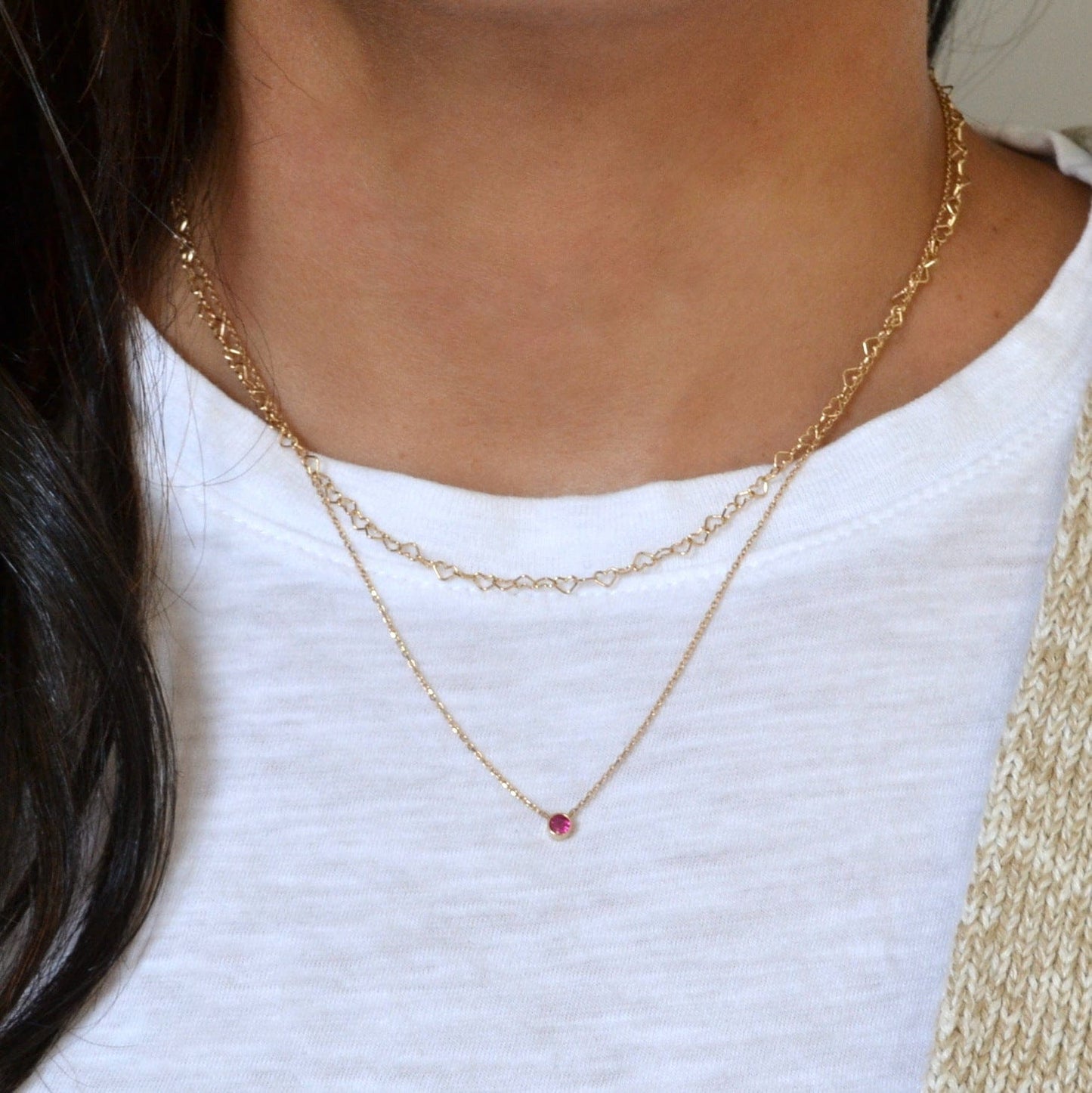 14k Heart Necklace