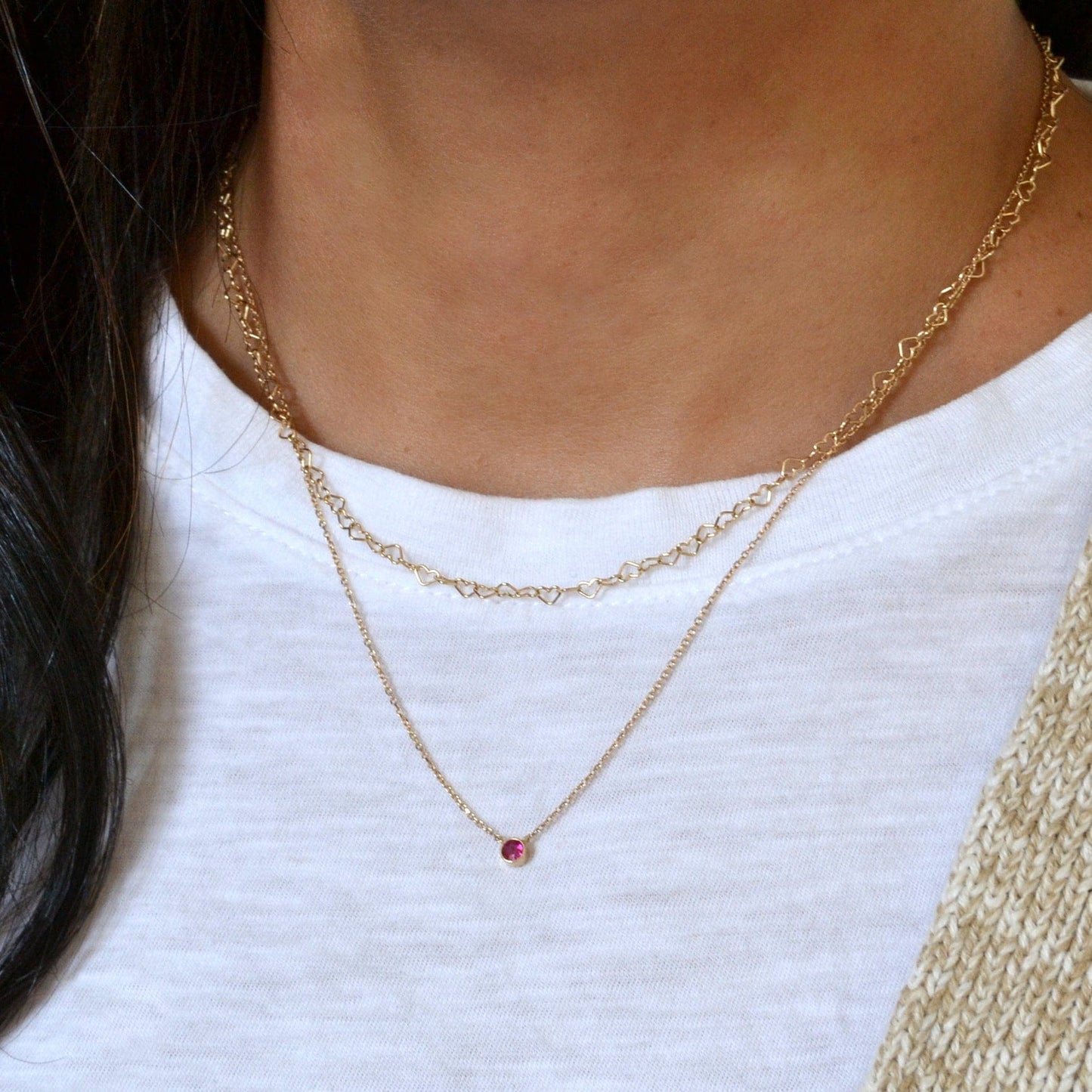 14k Heart Necklace