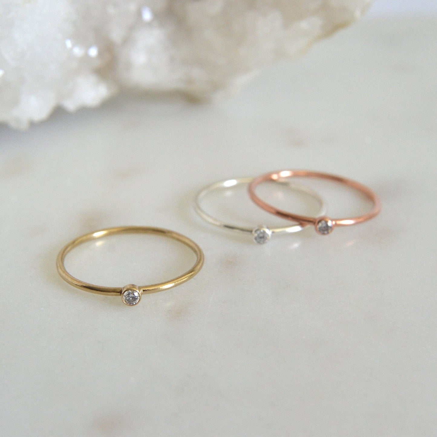 Tiny CZ Ring