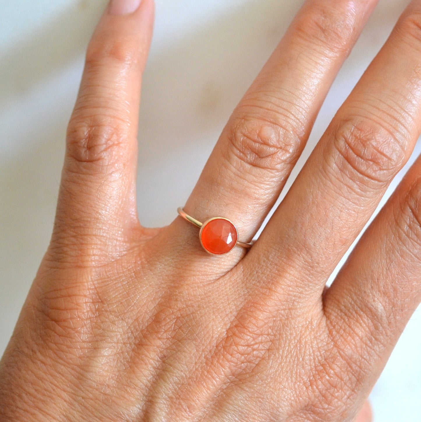 14k Carnelian Ring