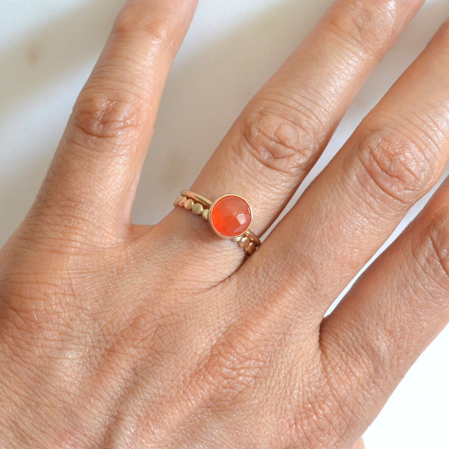 14k Carnelian Ring