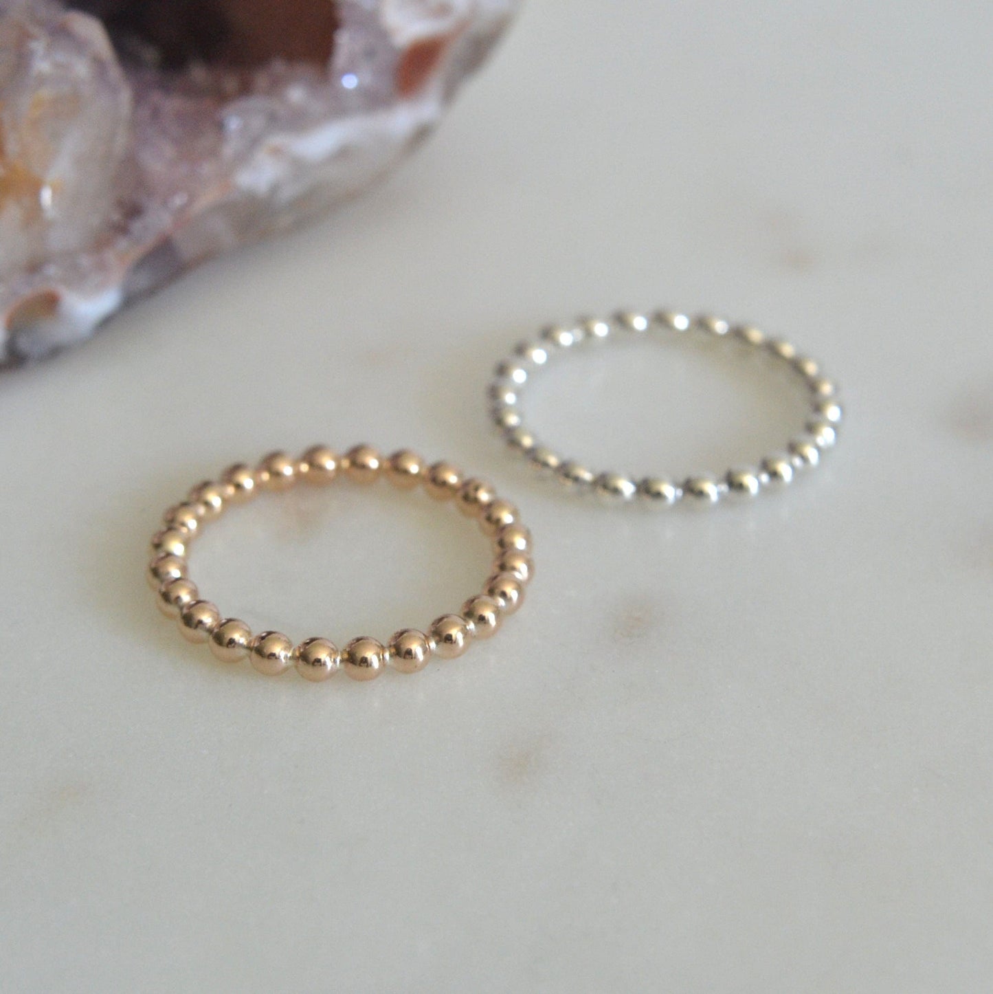 Thick Beaded Ring