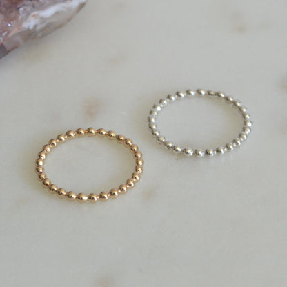 Thin Beaded Ring