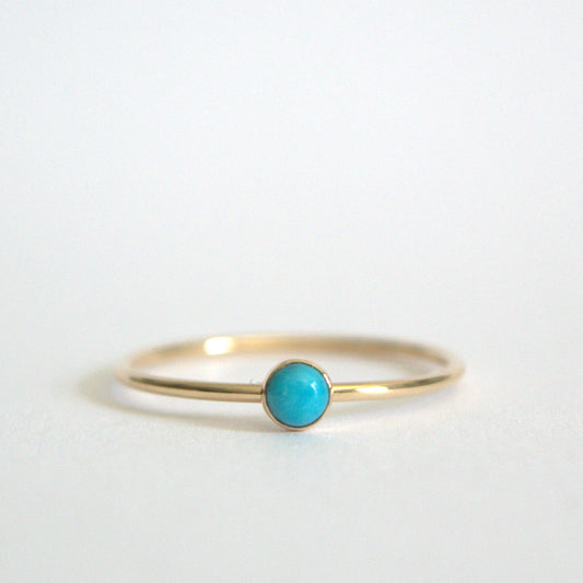 Dainty turquoise ring