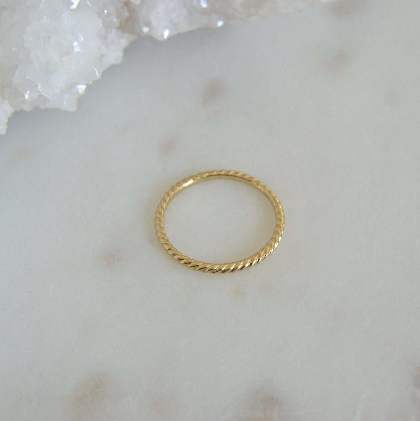14k Rope Ring