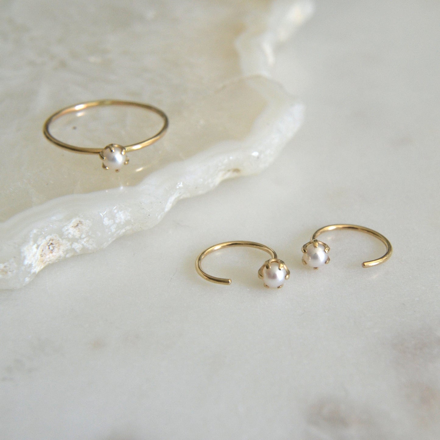14k Pearl Ring