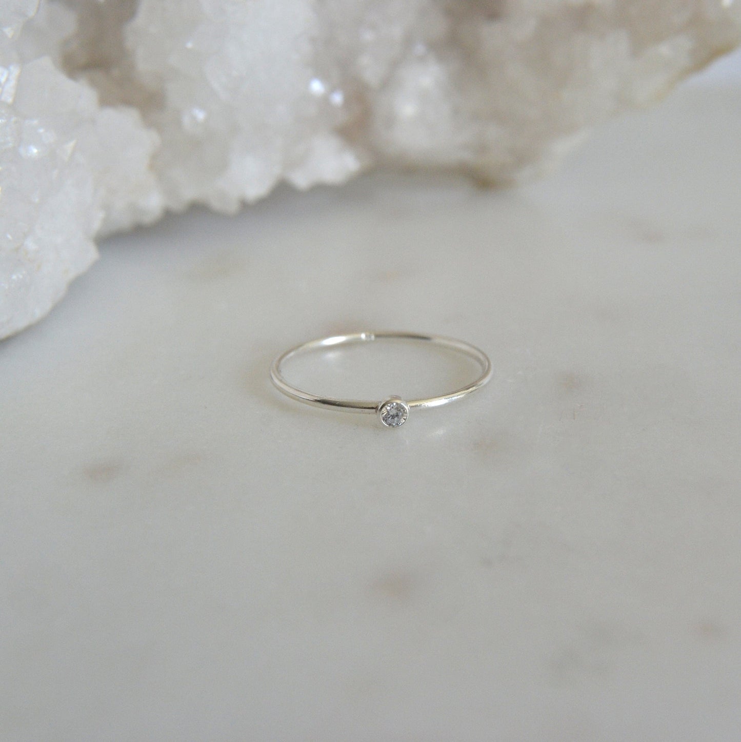 Tiny CZ Ring