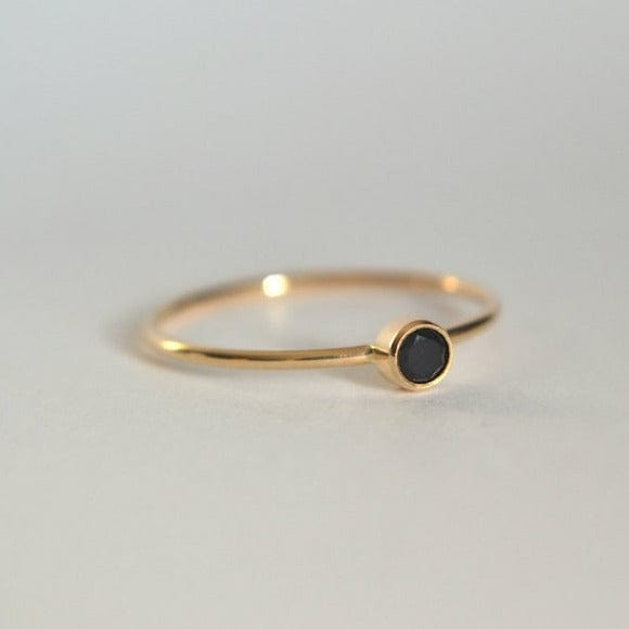 Black Spinel Ring