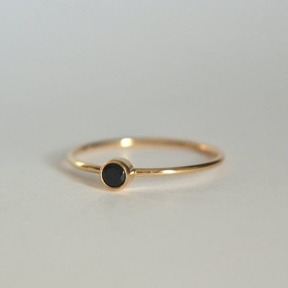Black Spinel Ring