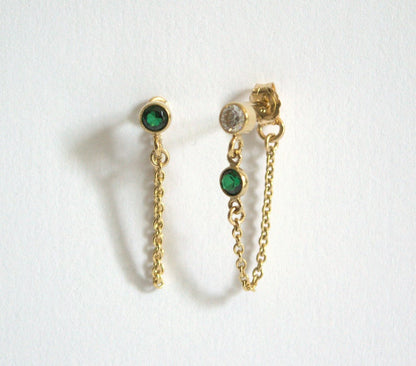 Dainty chain earrings