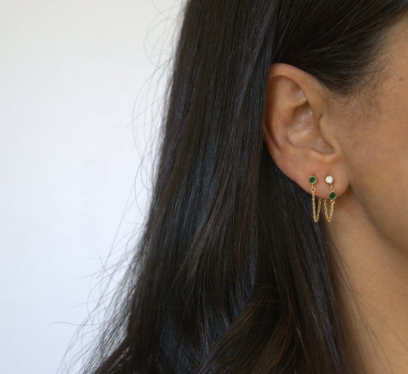 Mismatched Chain Earrings