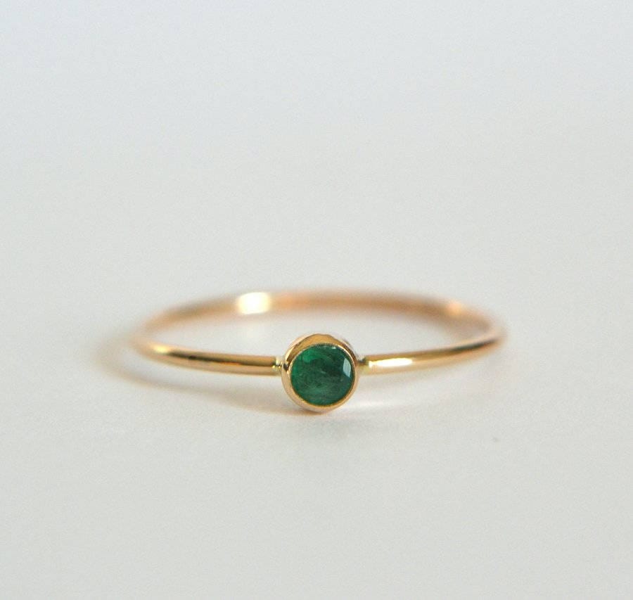 14k Emerald Ring