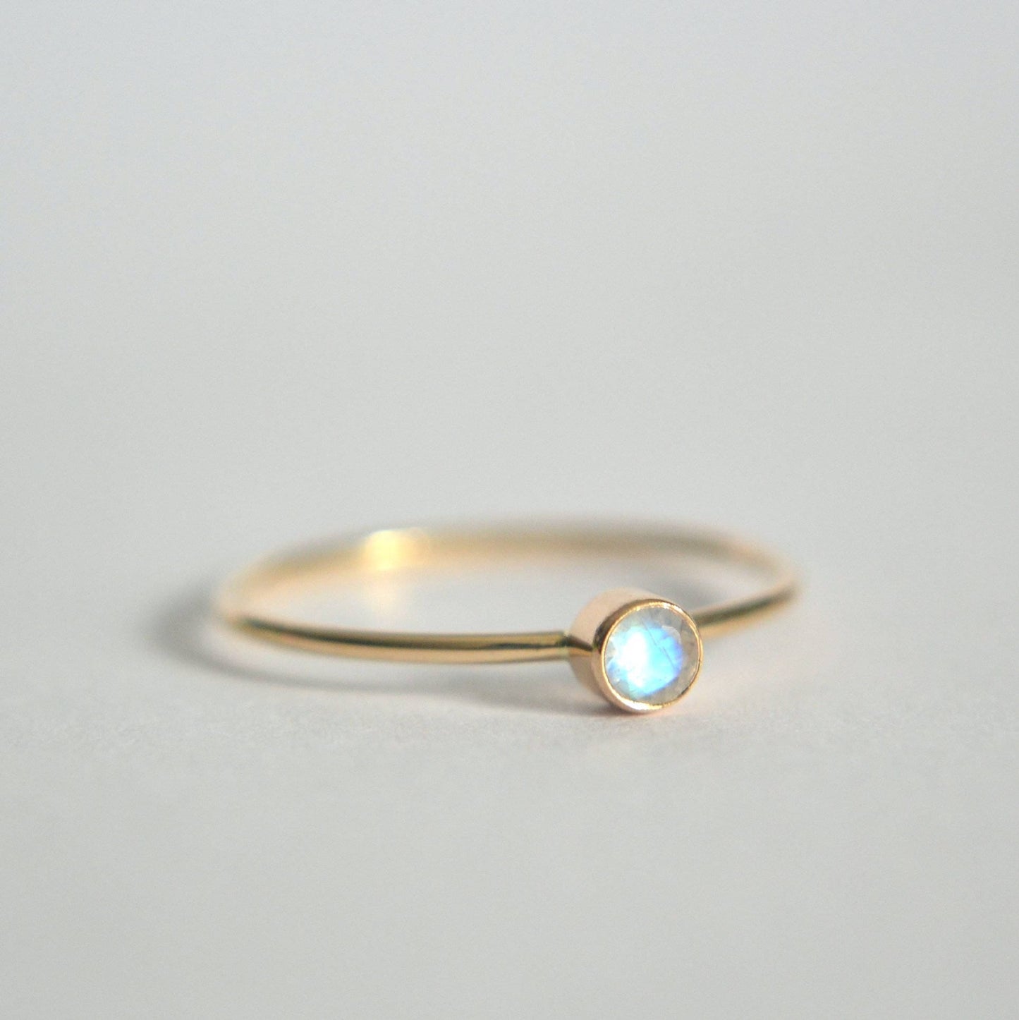 Dainty moonstone ring