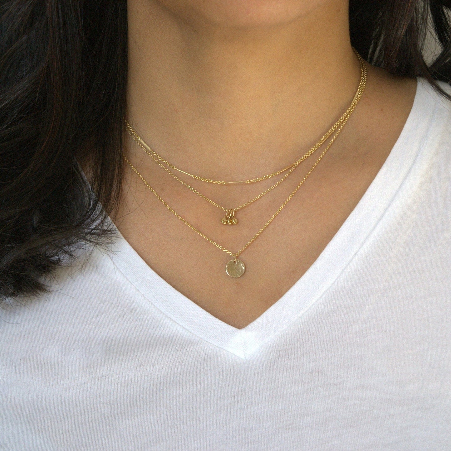 Trio Charm Necklace