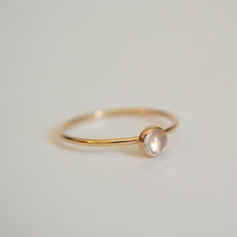 Moonstone Ring 4mm