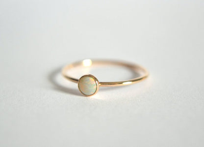 14k Emma Natural Opal Ring