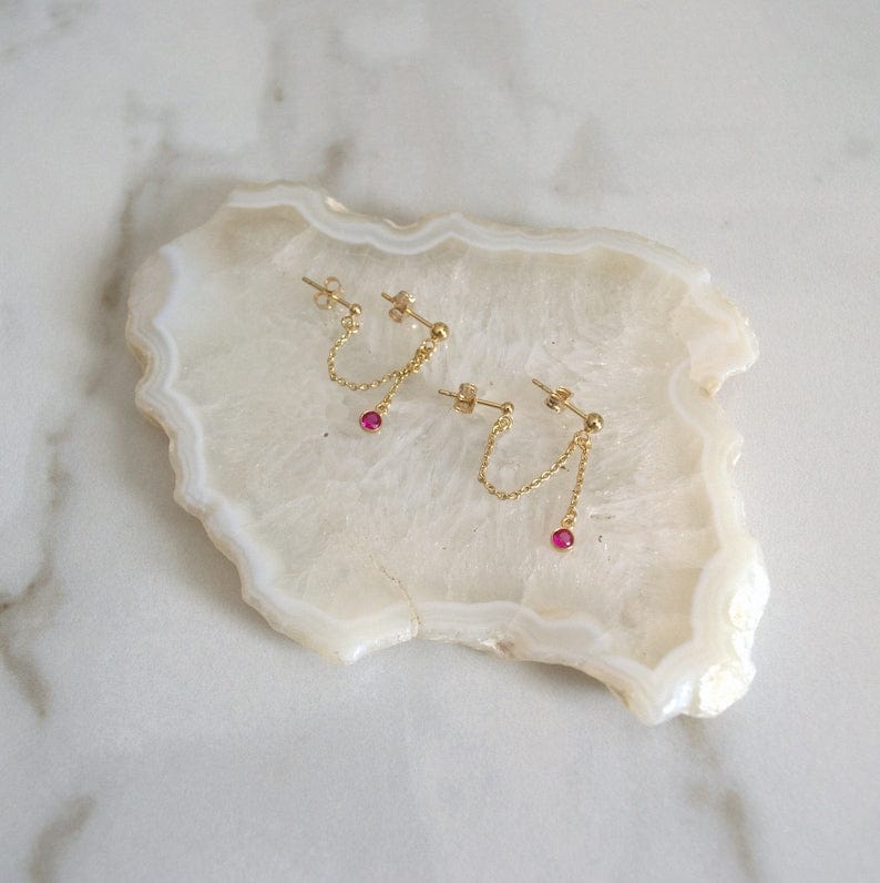 Ball & Stone Earrings