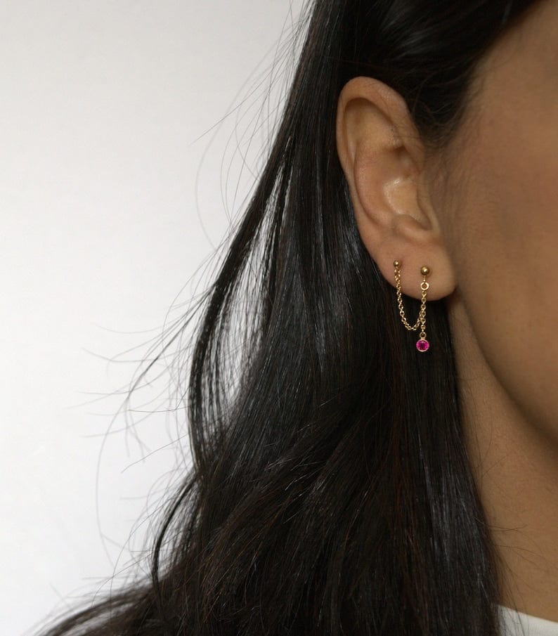 Ball & Stone Earrings