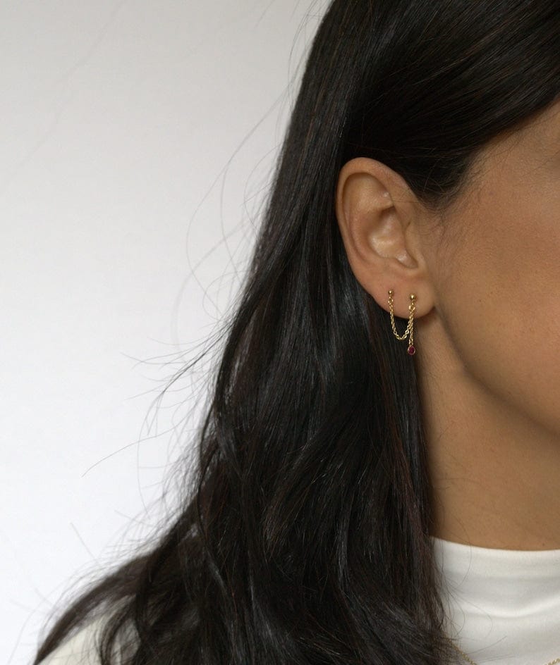 Ball & Stone Earrings