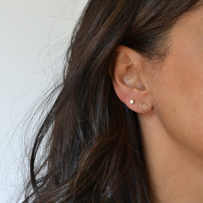 Sparkling Circle Studs