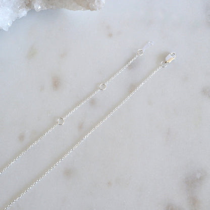 14k & Silver Montana Sapphire Necklace