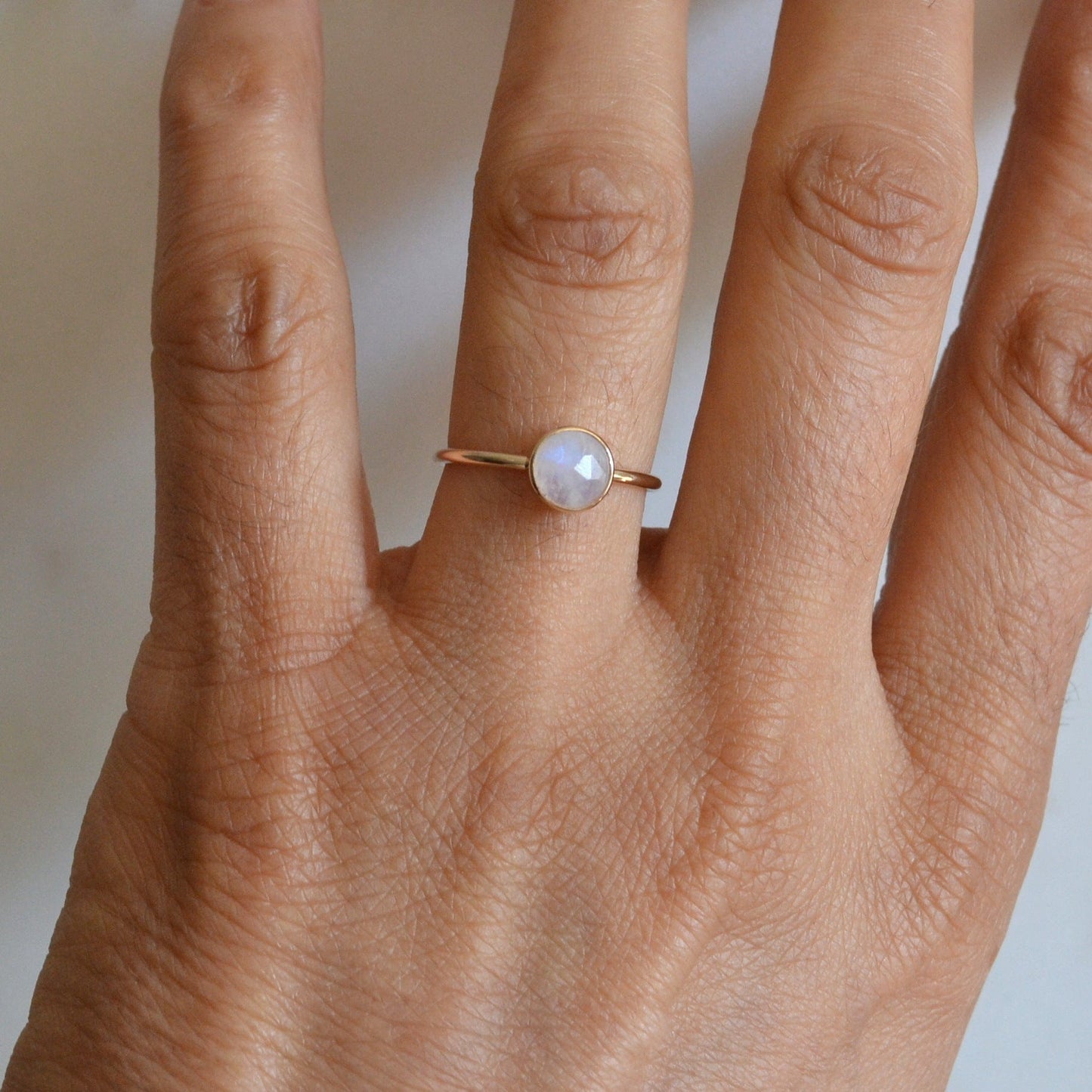 14k Moonstone Ring