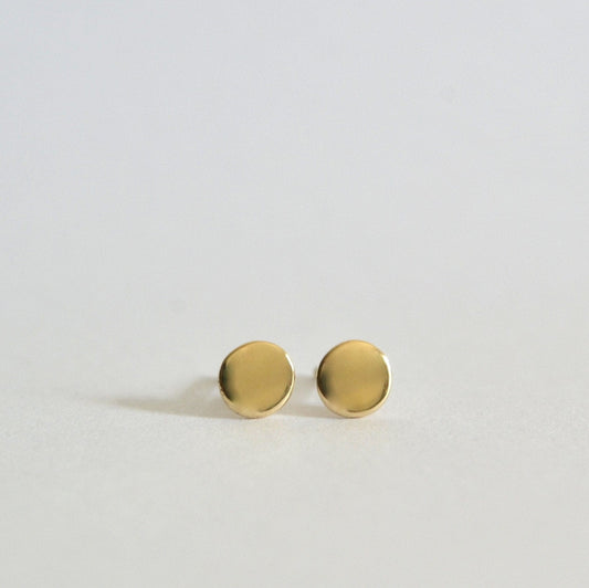 14k Disc Studs