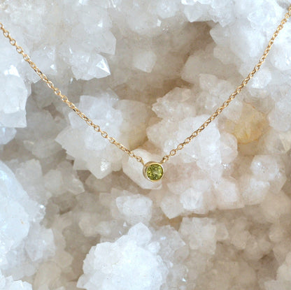 14k Gemstone Necklace