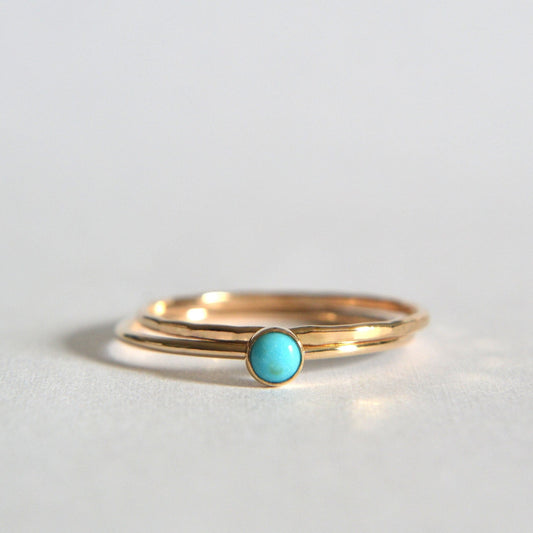 14k Turquoise Ring Set